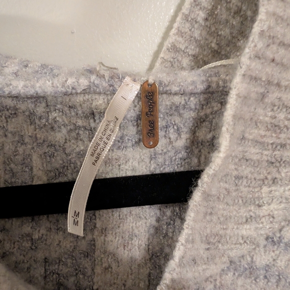Free People Six Degree Wool Blend Hooded Sweater Size M - Picture 4 of 6